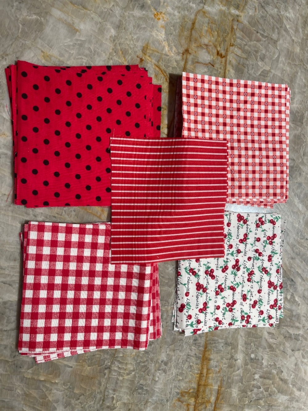 5" Inch Quilt Squares 60 count